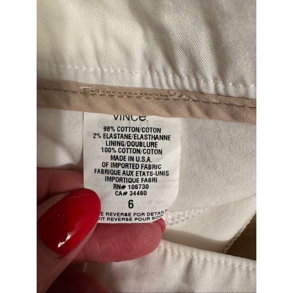 White Vince Cotton Pants MSRP:$368 - Picture 6 of 6